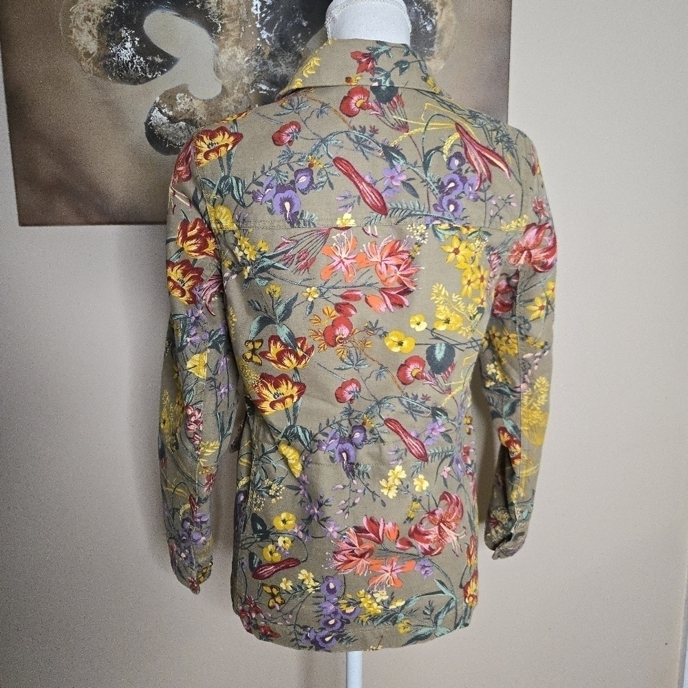 H&M Floral Patterned Utility Jacket - Picture 5 of 7